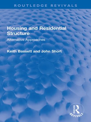 cover image of Housing and Residential Structure